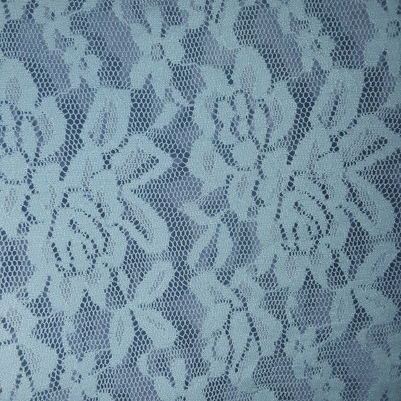 VS Mint GREEN lace crop top tie UP Burnout tee - Picture 4 of 4